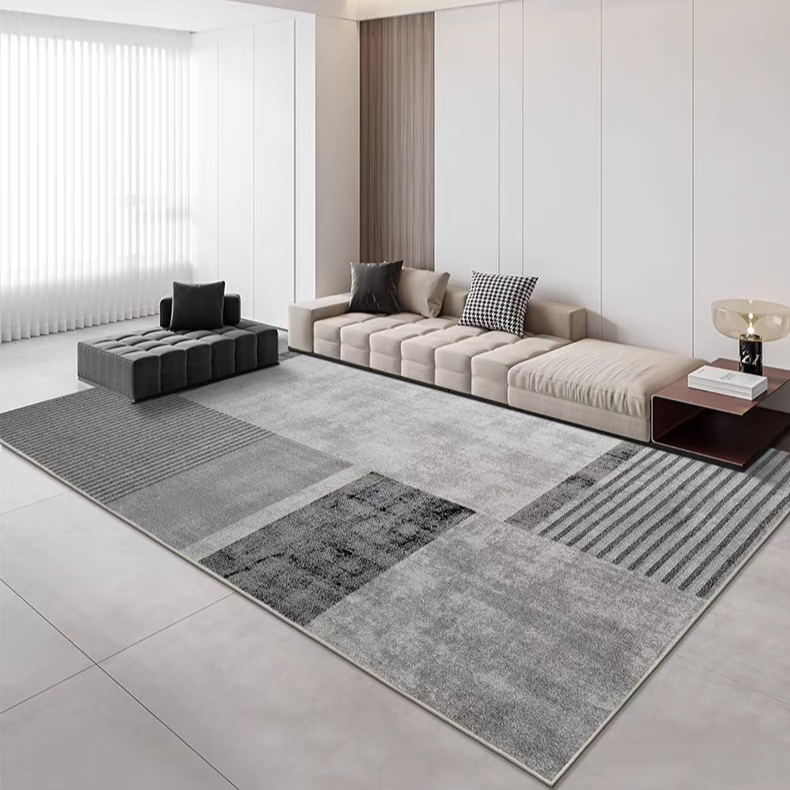 A classic Nordic 3D design Wilton woven carpet (Sea of ​​Clouds) 