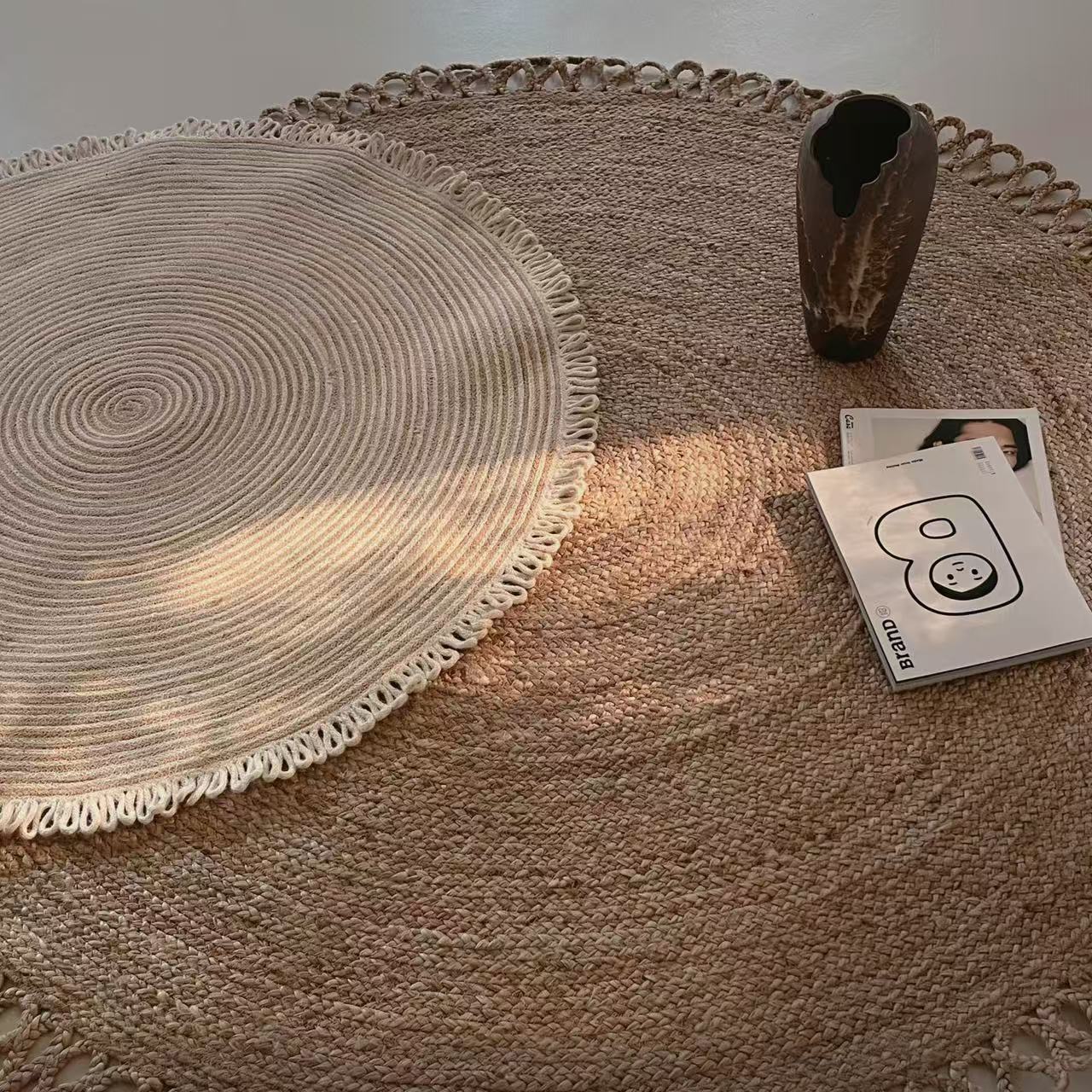 Natural jute carpets for summer (19) 