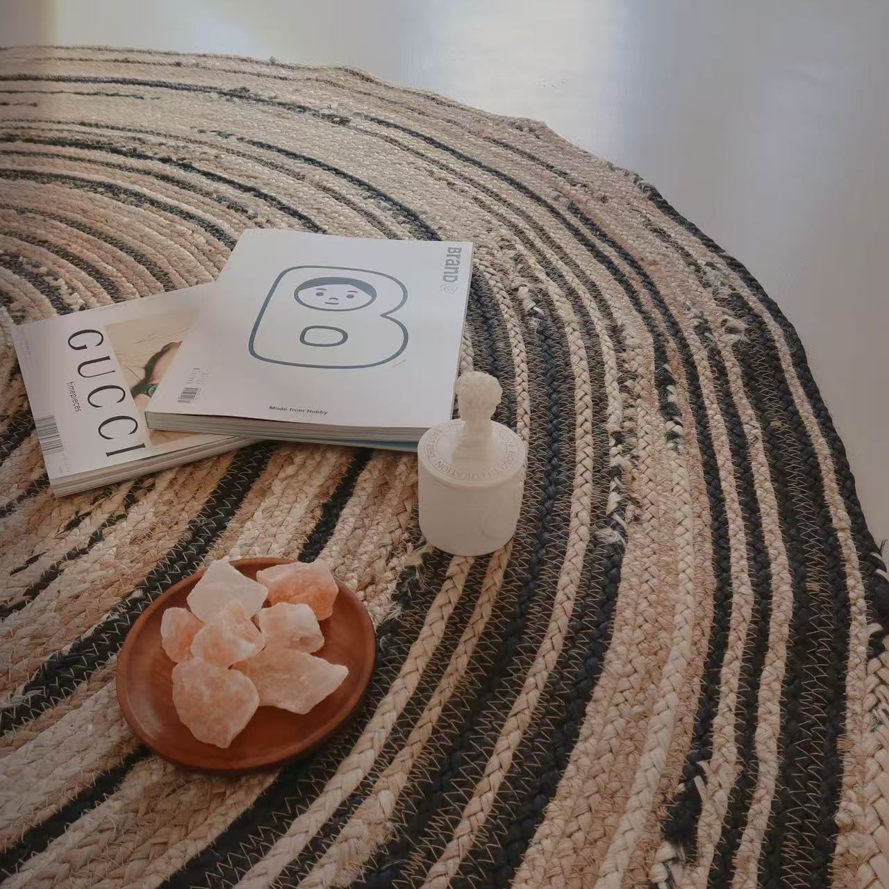 Natural jute carpets for summer (19) 