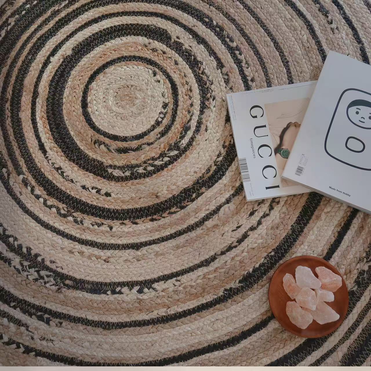 Natural jute carpets for summer (19) 