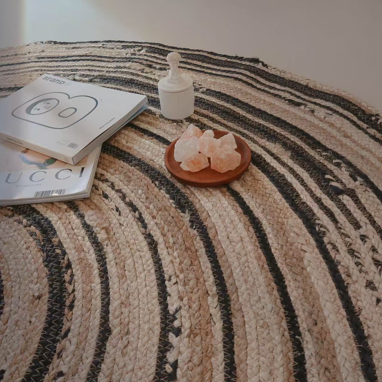 Natural jute carpets for summer (19) 