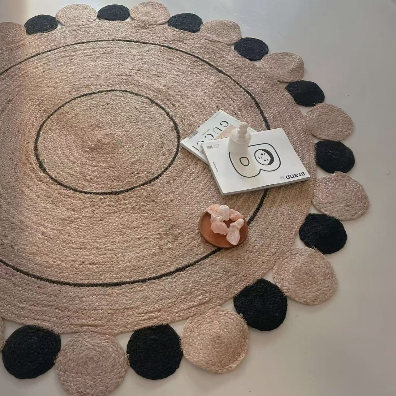 Natural jute carpets for summer (19) 