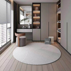 Perfect for a monochrome room. Stylish grey Wilton woven rug (HALFHALF) 
