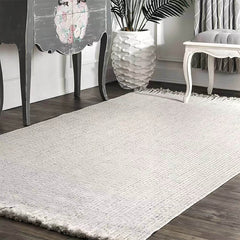 Create a natural tropical atmosphere! Hand-woven fringe carpet (SOFTY)