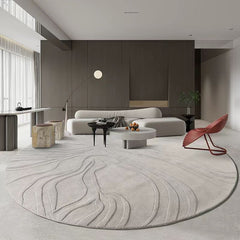 Luxury handmade tufted gun stitch carpet (Ripples)