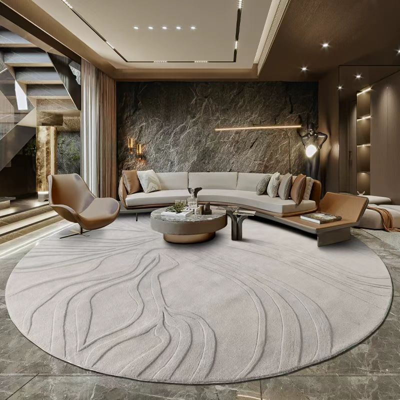 Luxury handmade tufted gun stitch carpet (Ripples)