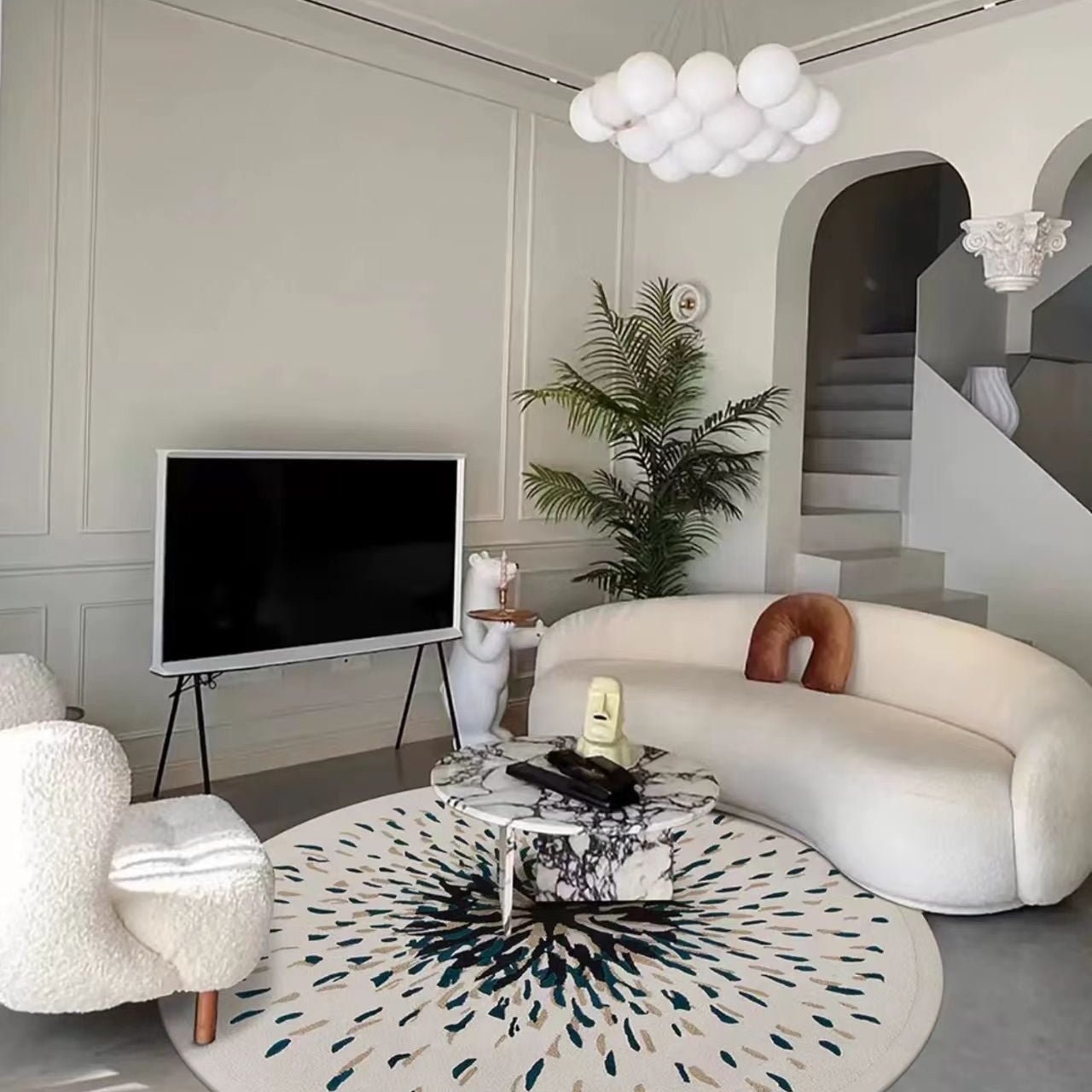 High-quality handmade tufted gun-stitched carpet (Under the tree)