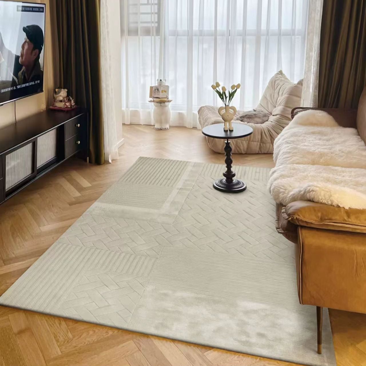 Luxury handmade tufted gun stitch carpet (Cookies)