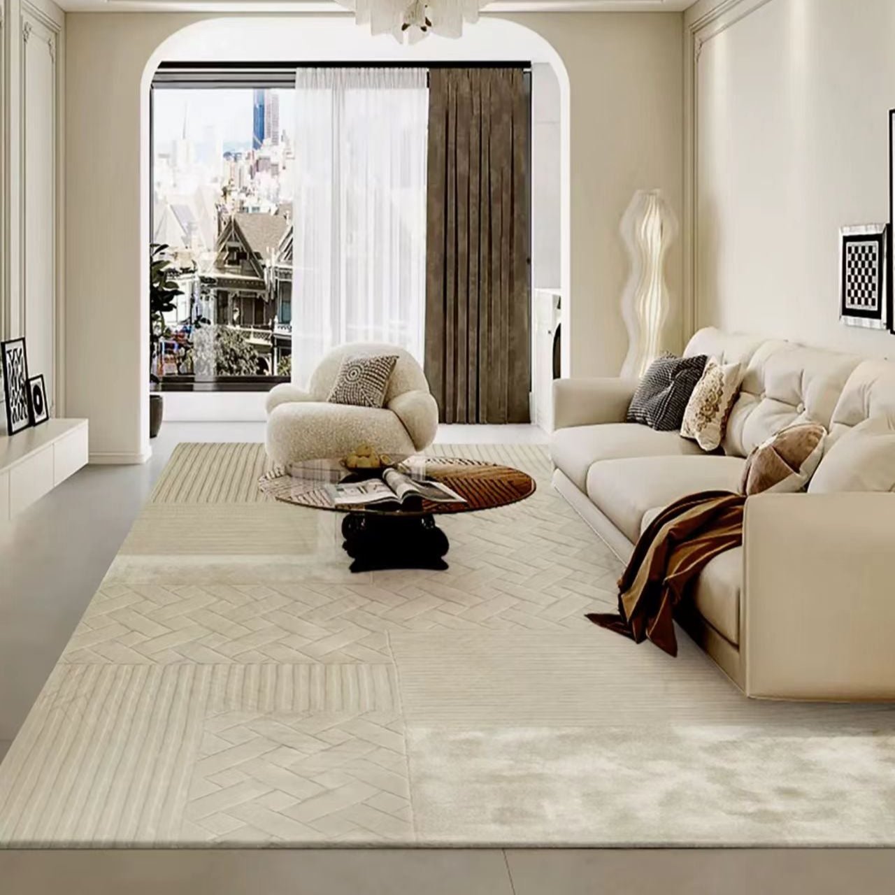 Luxury handmade tufted gun stitch carpet (Cookies)