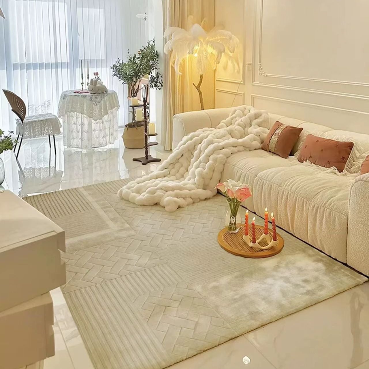 Luxury handmade tufted gun stitch carpet (Cookies)