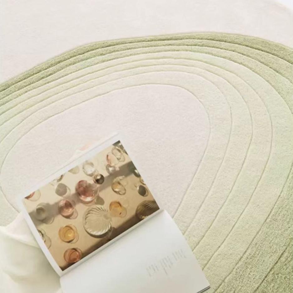 Luxury handmade tufted gun stitch carpet (Pond)