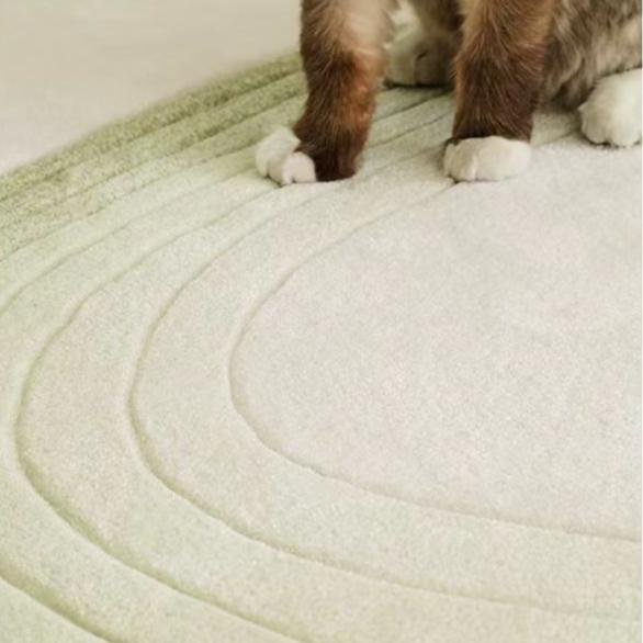 Luxury handmade tufted gun stitch carpet (Pond)