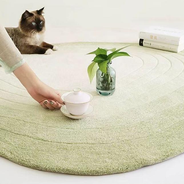 Luxury handmade tufted gun stitch carpet (Pond)