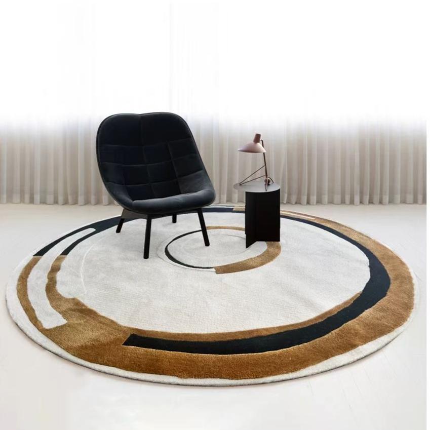 High-quality handmade tufted gun-stitched carpet (circle)