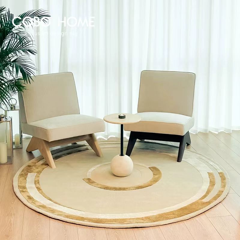 High-quality handmade tufted gun-stitched carpet (circle)