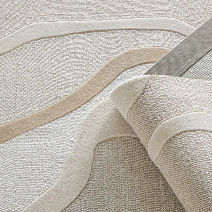 Luxury handmade tufted gun stitch carpet (Waves)
