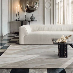 Luxury handmade tufted gun stitch carpet (Waves)