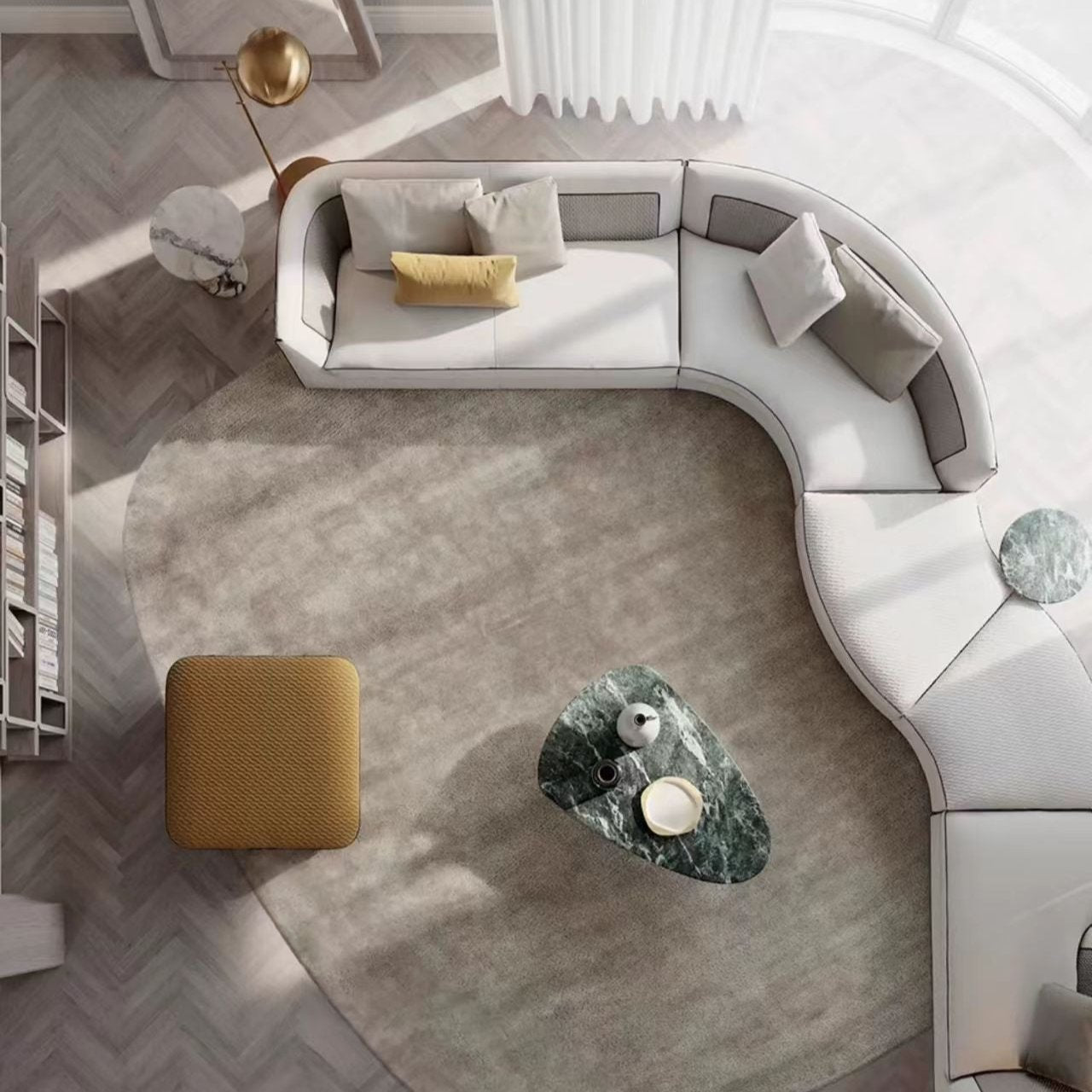 Luxury handmade tufted gun stitch carpet (Island 5)