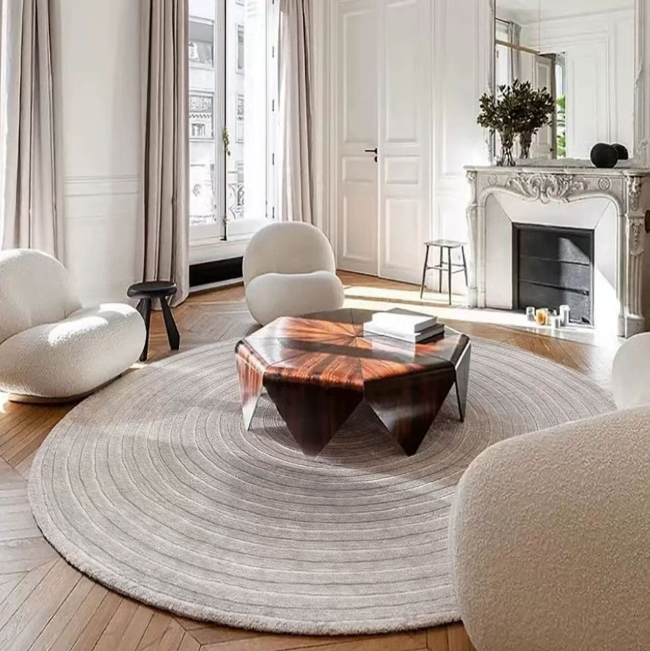 Luxury handmade tufted gun stitch carpet (Saturn)