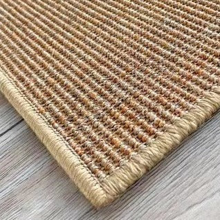 Each piece is handmade. Luxury hand-woven sisal carpet (Amber) 