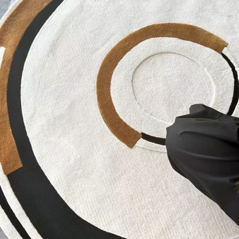 High-quality handmade tufted gun-stitched carpet (circle)