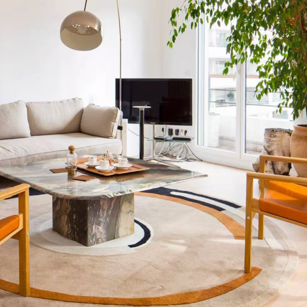 High-quality handmade tufted gun-stitched carpet (circle)