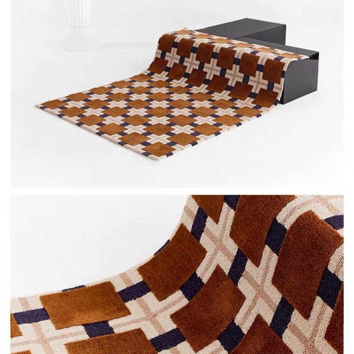 Luxury Hand Tufted Gun Stitched Carpet (American Vintage)
