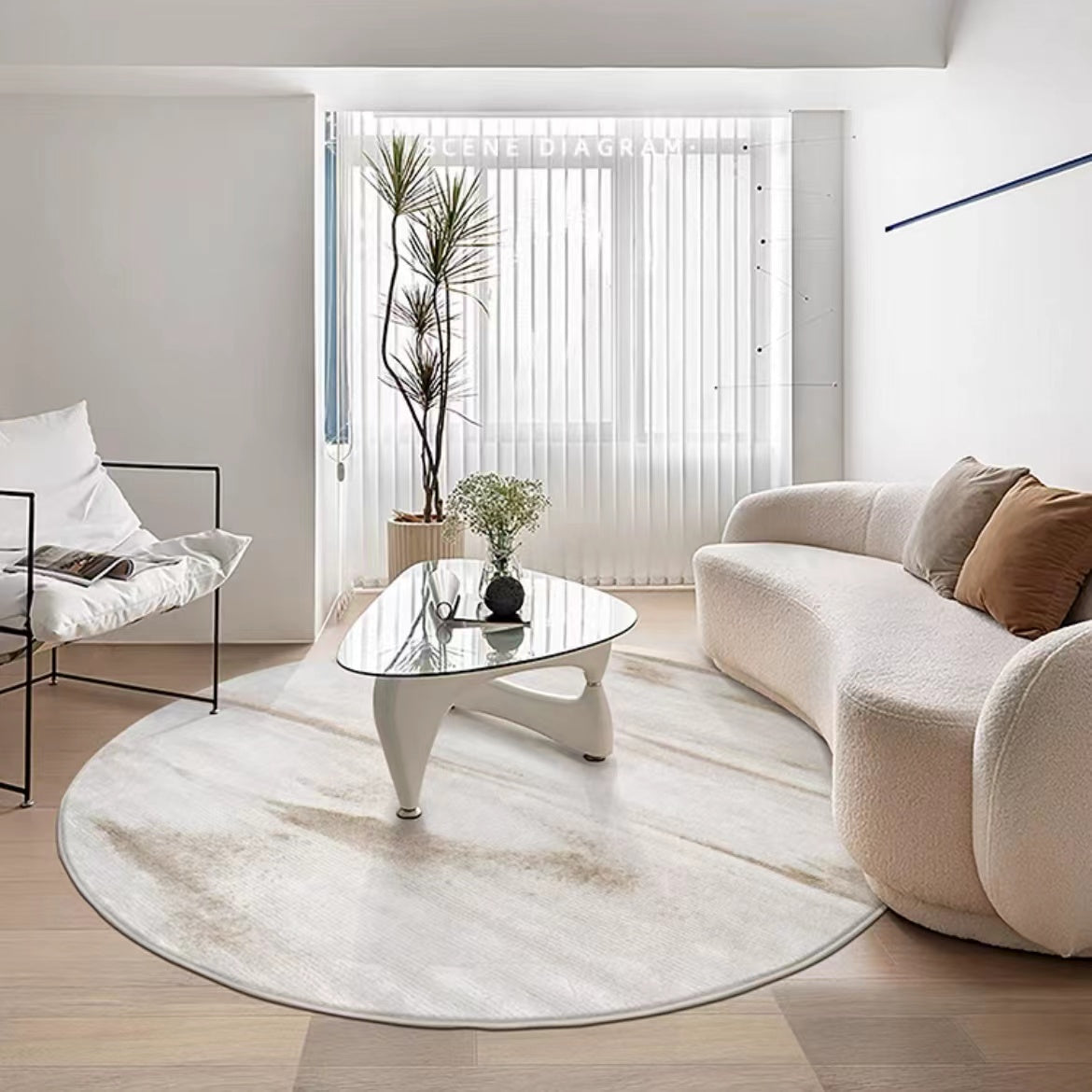 For a clean room! Stylish antibacterial carpet (MOON) 