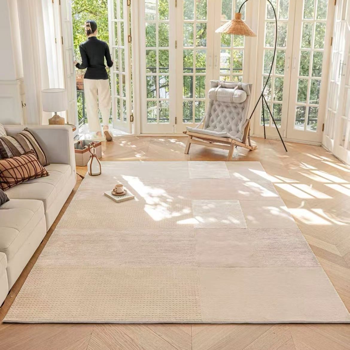 Luxury handmade tufted gun stitch carpet (calmness)