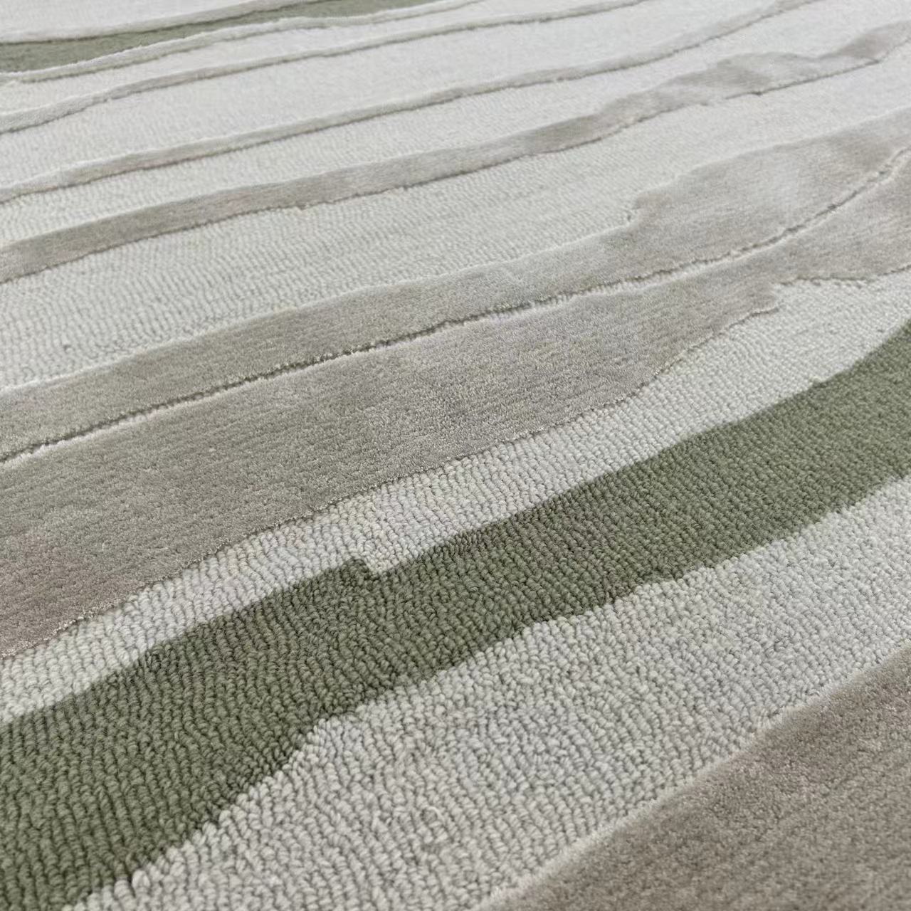 Luxury handmade tufted gun stitch carpet (Stream)