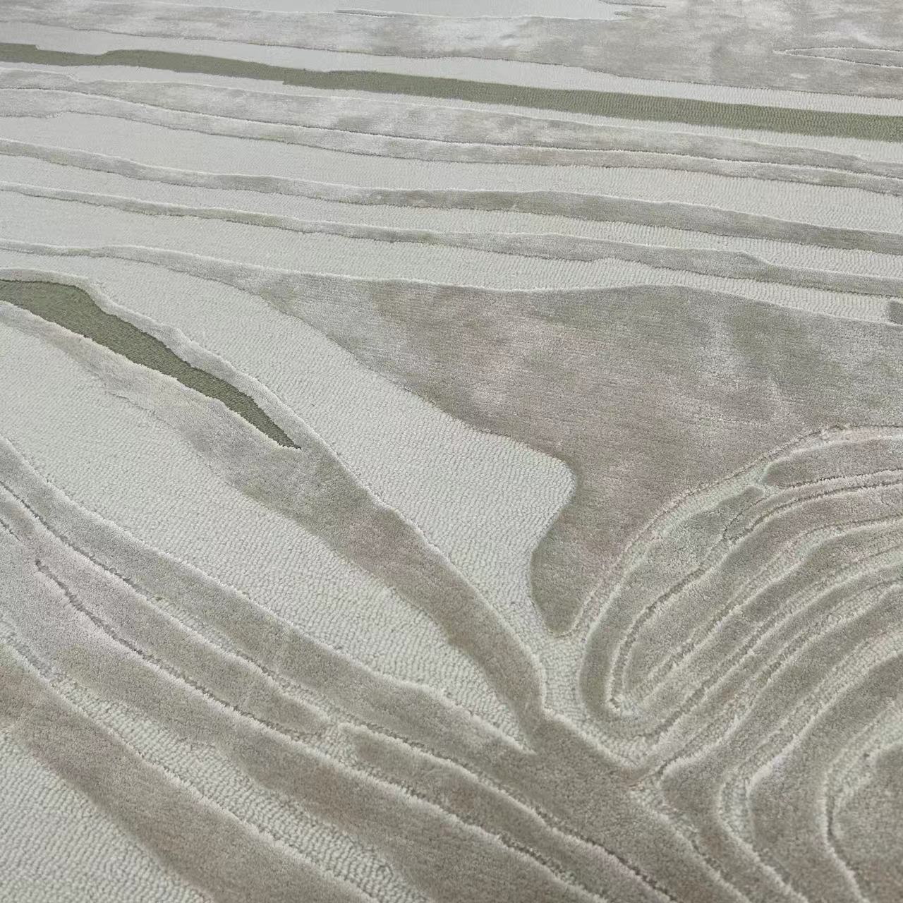 Luxury handmade tufted gun stitch carpet (Stream)