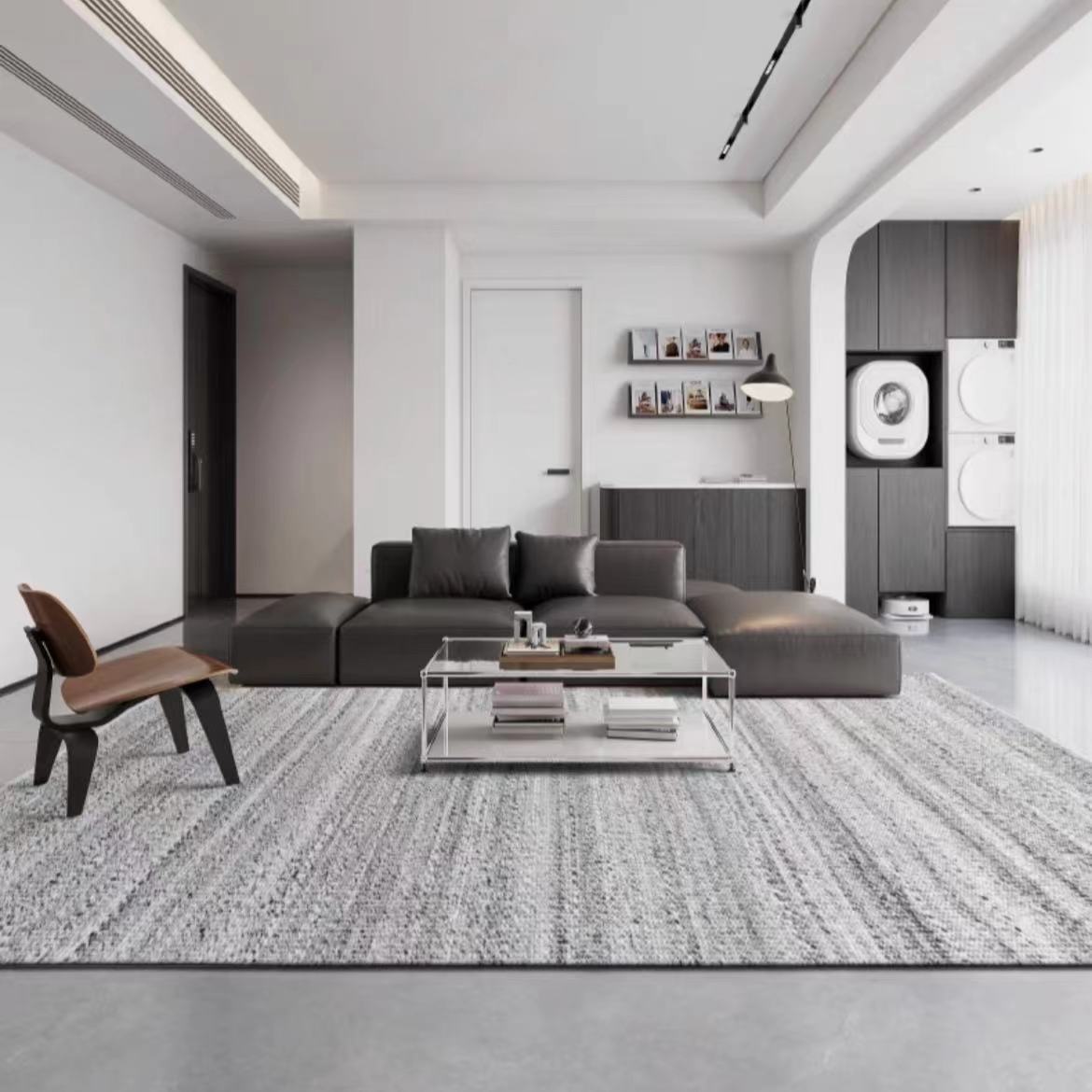 Classic Nordic 3D design Wilton woven carpet (toft)