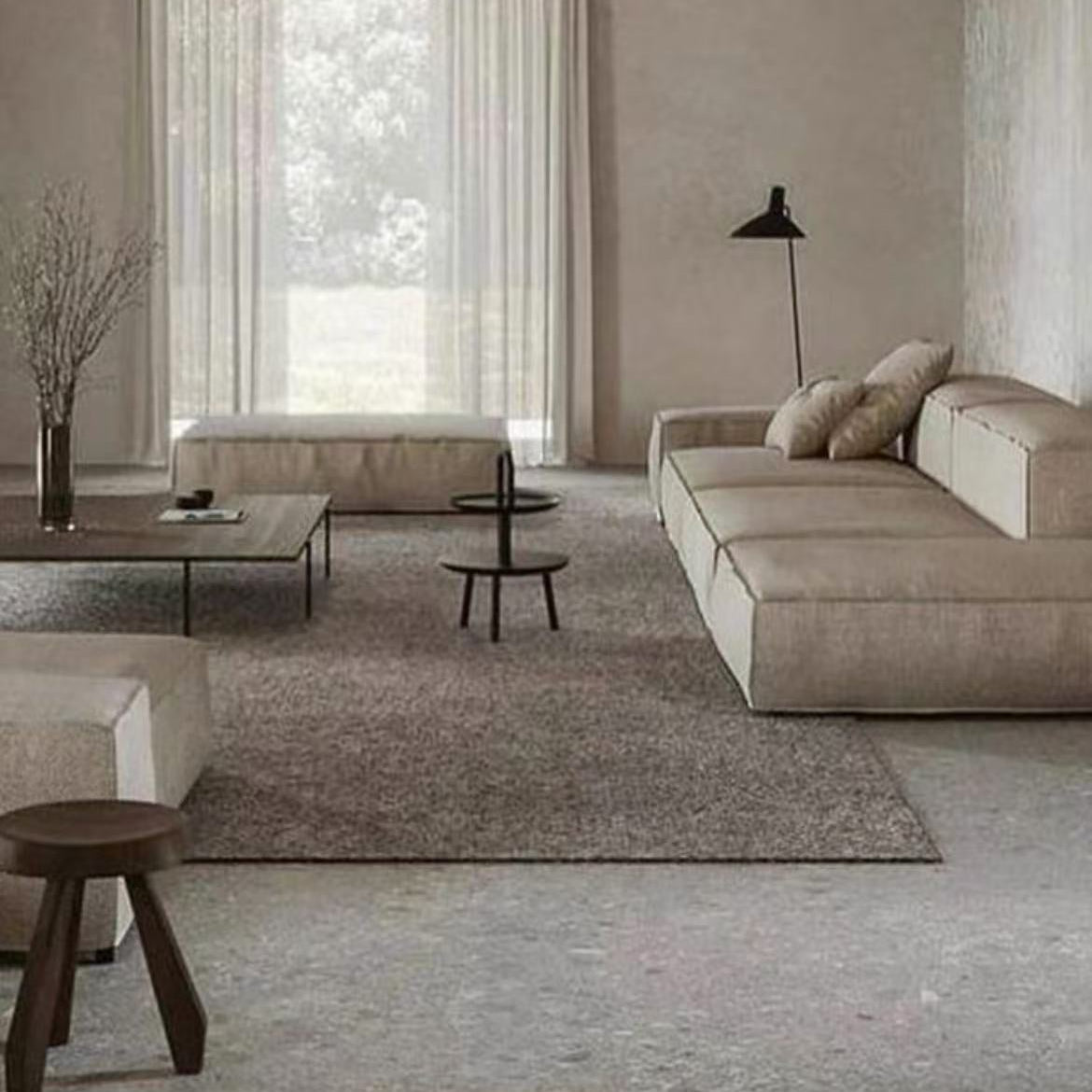 Hand-woven carpet made using only natural materials! A high-quality item that you can use for a long time (cross)