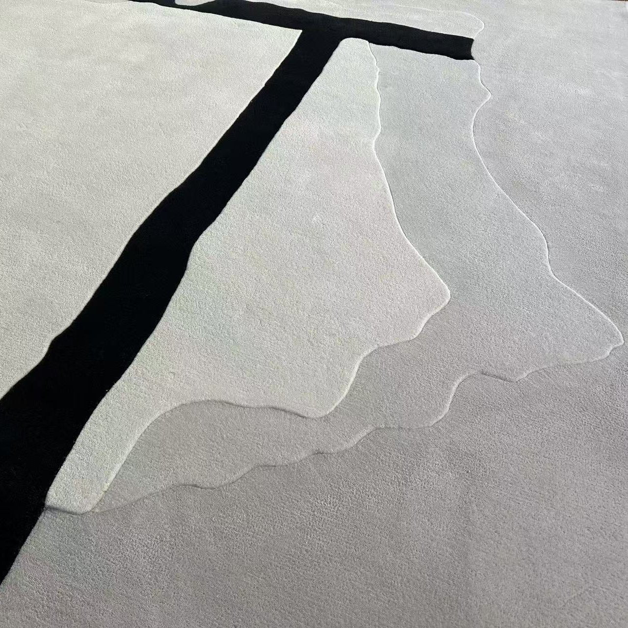 High-quality handmade tufted gun-stitched carpet (ink painting)