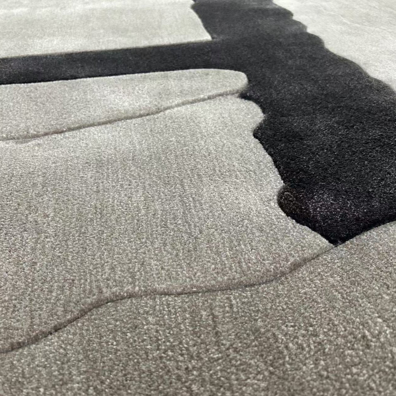 High-quality handmade tufted gun-stitched carpet (ink painting)