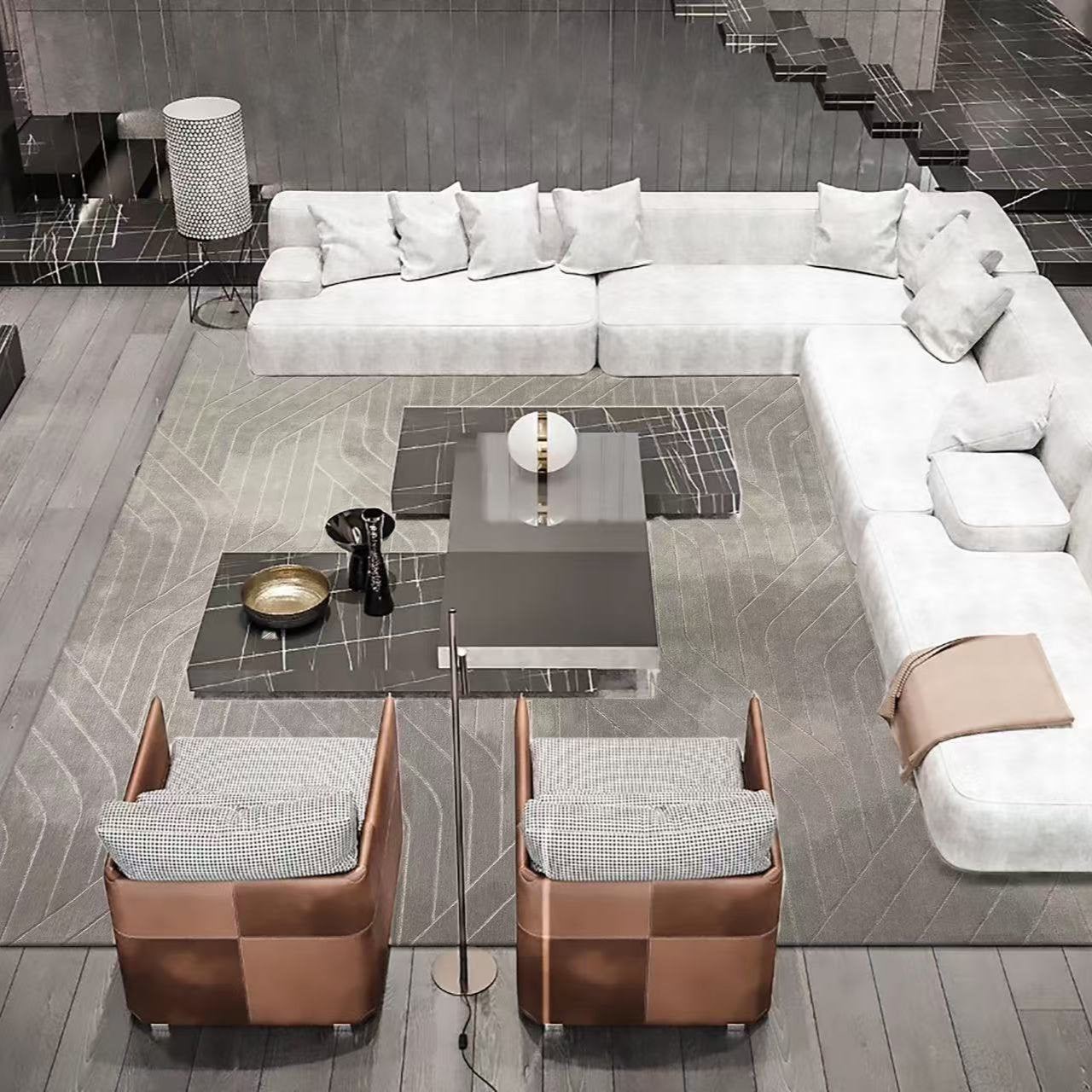 High-quality handmade tufted gun-stitched carpet (regulation)