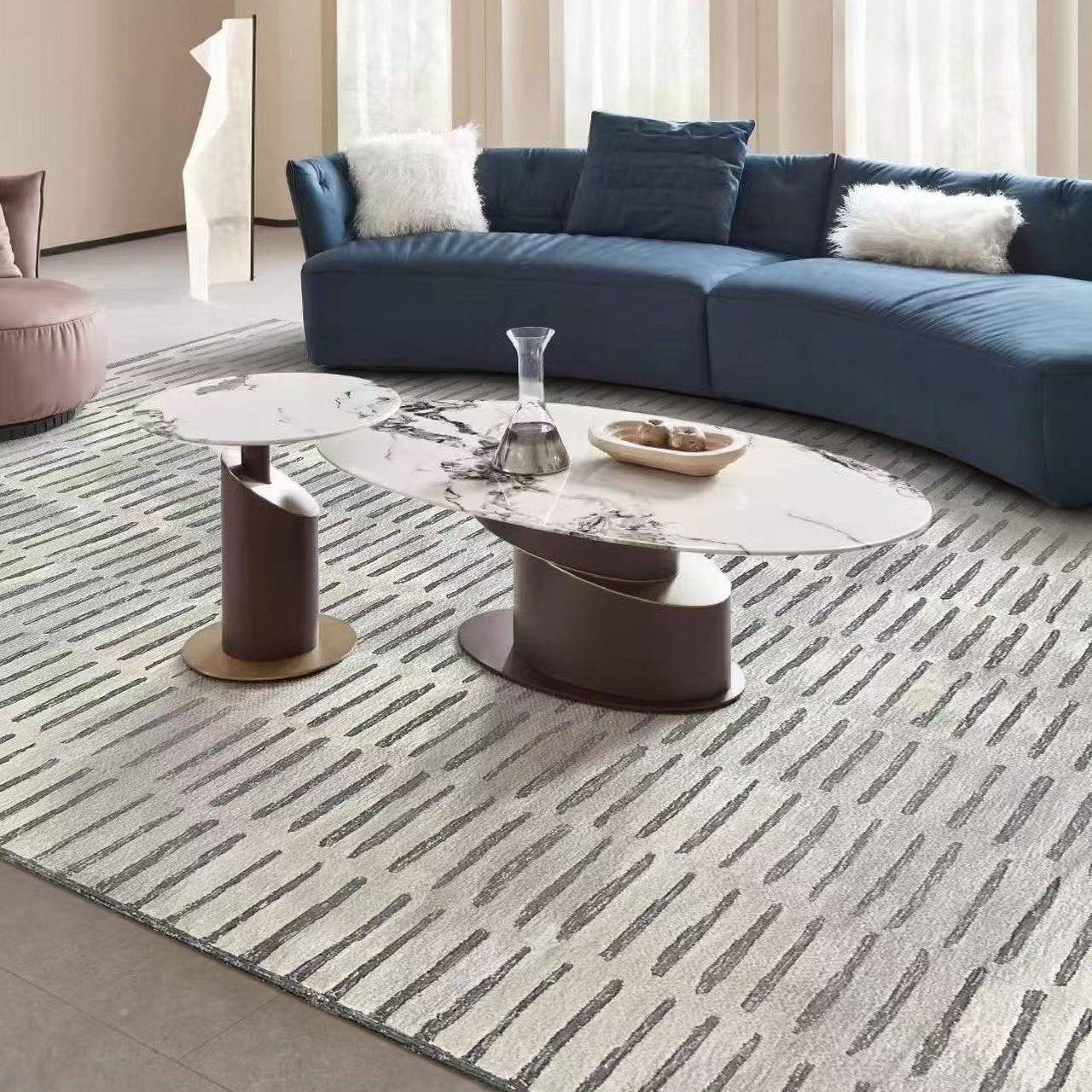 Luxury handmade tufted gun stitch carpet (twig)