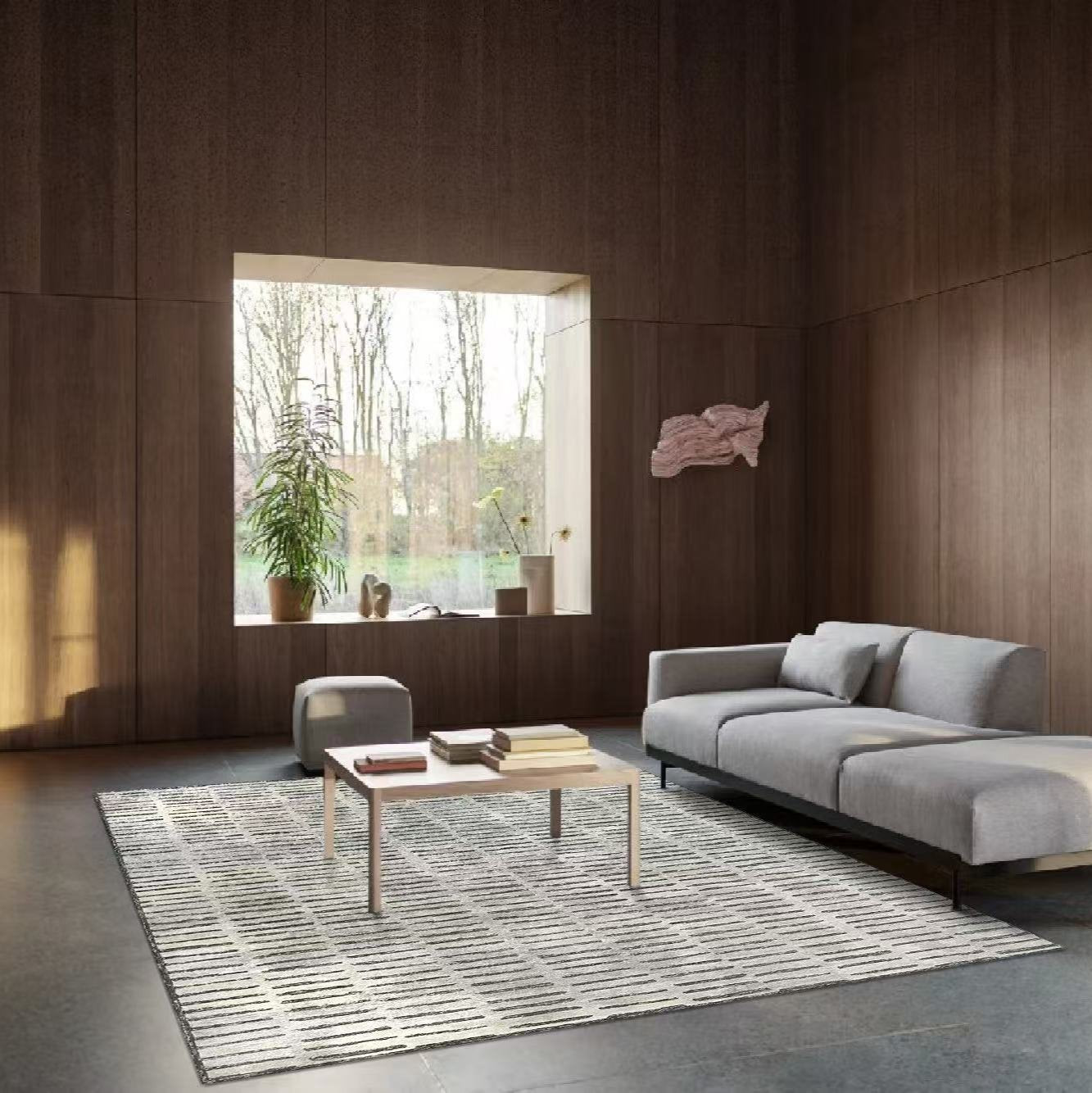 Luxury handmade tufted gun stitch carpet (twig)