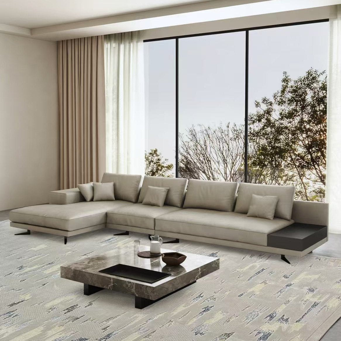 High-quality handmade tufted gun-stitched carpet (mural)