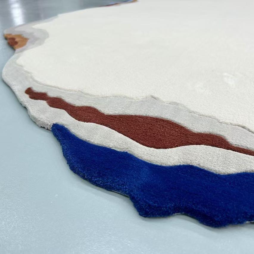 High-quality handmade tufted gun-stitched carpet (ebb tide)