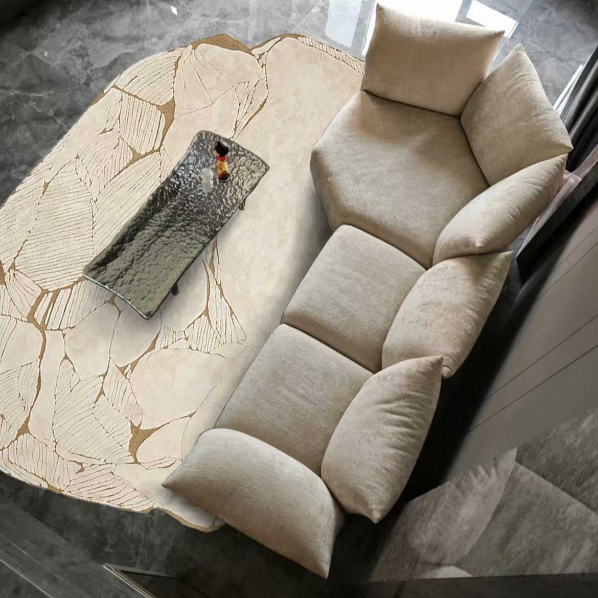 High-quality handmade tufted gun-stitched carpet (reef)