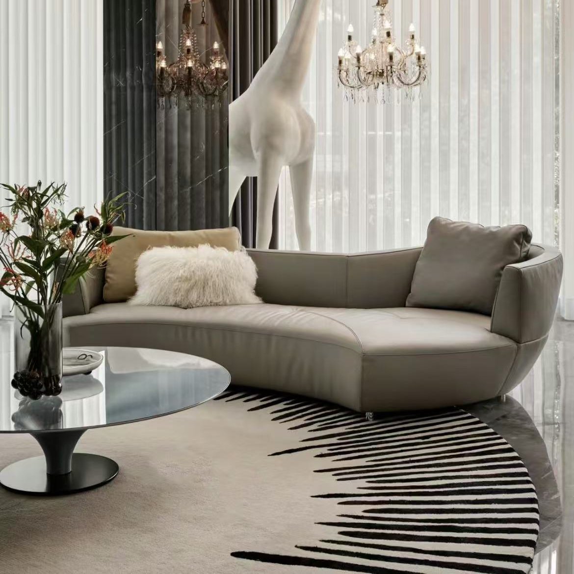 High-quality handmade tufted gun-stitched carpet (Hanabi)