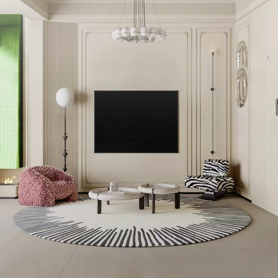High-quality handmade tufted gun-stitched carpet (Hanabi)