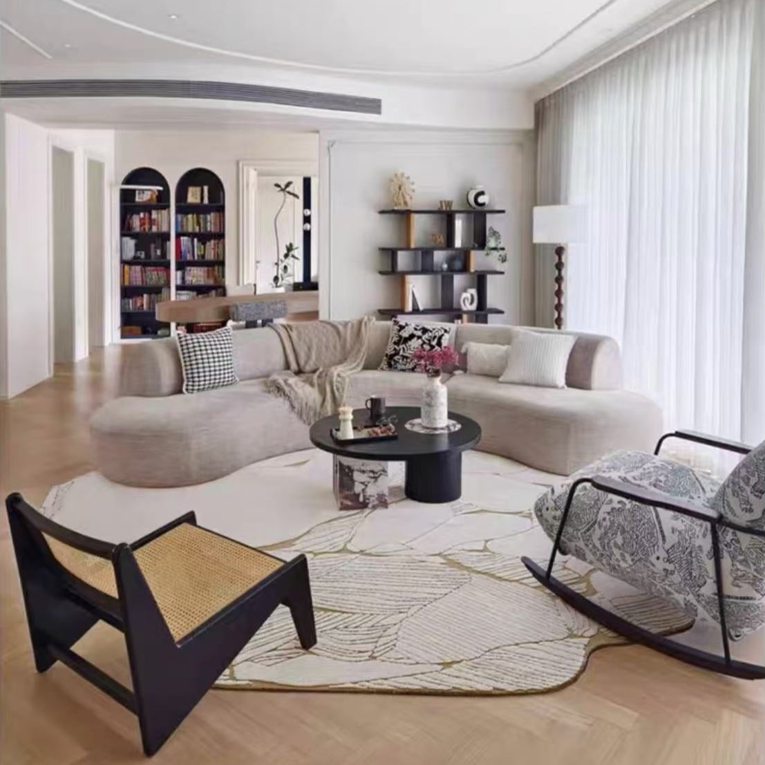 High-quality handmade tufted gun-stitched carpet (reef)