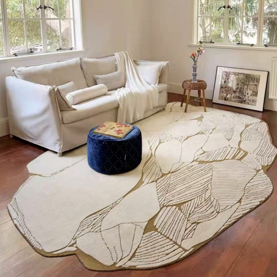High-quality handmade tufted gun-stitched carpet (reef)