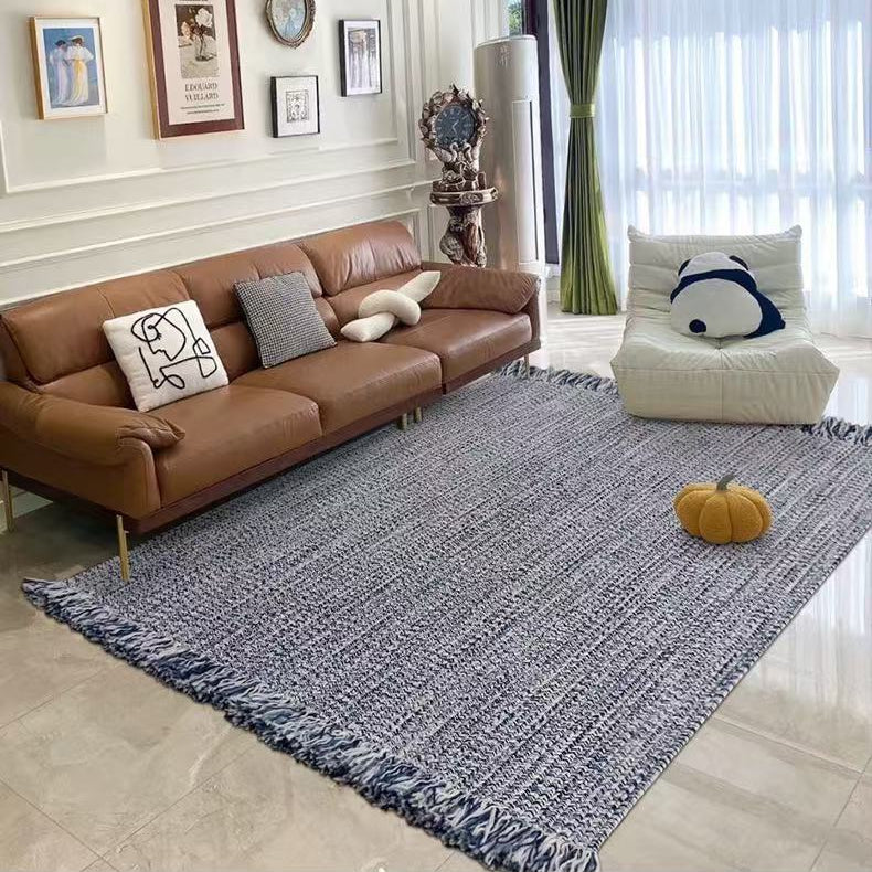 Create a natural tropical atmosphere! Hand-woven fringe carpet (SOFTY)