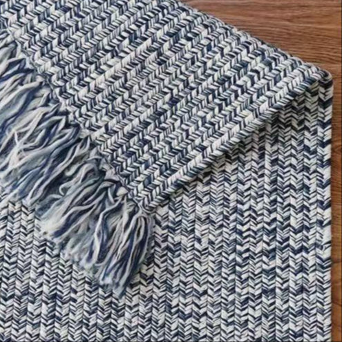 Create a natural tropical atmosphere! Hand-woven fringe carpet (SOFTY)