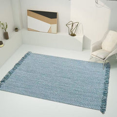 Create a natural tropical atmosphere! Hand-woven fringe carpet (SOFTY)