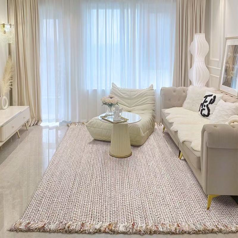 Create a natural tropical atmosphere! Hand-woven fringe carpet (SOFTY)