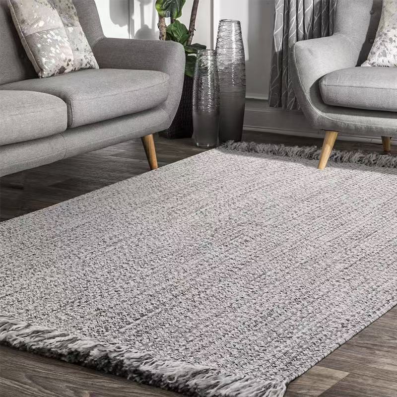 Create a natural tropical atmosphere! Hand-woven fringe carpet (SOFTY)